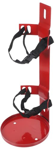 FUOYLOO Porta Estintore Supporto Regolabile e Cinghie di Sicurezza per Estintori 5-7kg per Uso Domestico e Aziendale