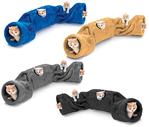 Karlie Feline Plüsch Rascheltunnel L: 136 cm farblich sortiert