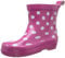 Playshoes Stivali In Gomma A Semialbero, Stivali In Gomma A Semialbero Unisex - Bambini e ragazzi, Puntini Rosa, 18 EU