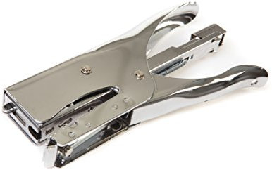 Pavo - Metall Heftzange/Hefter robust und ergonomisch geformt Heftleistung, 40 Blatt, Für Heft-klammern: Nr. 24/6-26/6, silber, 8018062