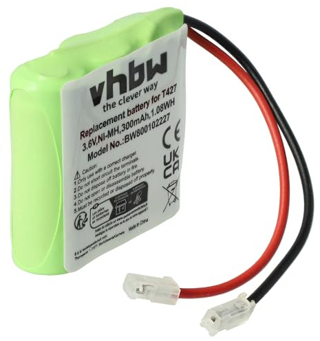 vhbw Akku kompatibel mit Commodore CT300 | schnurlos Festnetz Telefon (300 mAh, 3,6 V, NiMH)