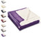 AmeliaHome Kuscheldecke 150x200 cm violett Decke Microfaser Sherpa Lammfelloptik Wohndecke Tagesdecke Fleece weich sanft flauschig kuschelig Purpur Teddy
