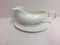 White Bone China Gravy Boat & Stand