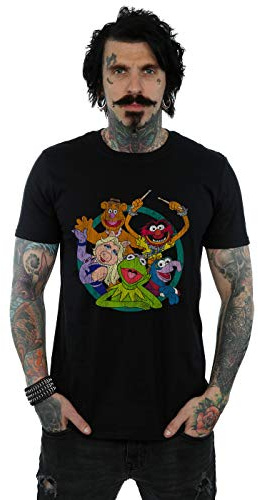 Disney Men's The Muppets Group Circle T-Shirt