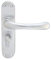 Carlisle Brass CBL13SC IBRA Lever ON Backplate-Bathroom 57MM C/C, Satin Chrome