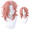 Liamiona Cosplay Perücke Kurzes Rosa Hitzebeständiges Haar Halloween Party Kostüme Perücke + Kostenlose Perückenkappe