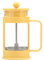 French Press Coffee Maker, Heat Resistant Borosilicate Glass Carafe Cafetiere Tea Maker, 304 Stainless Steel Coffee Press With 3 Filters, Coffee Pot And Teapot For Camping Travel ( Color : Yellow )