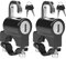 Helmschloss Motorrad,Universal Motorrad Helm Diebstahlsicherung Helmschloss mit Schlüssel,Fahrrad Helm Vorhängeschloss für 22mm Lenker (2 Stücke Helmschloss-Set)