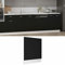 MOONAIRY Panneau Avant de Lave-Vaisselle Accessoire de Lave-Vaisselle Cuisine Panneau de Lave-Vaisselle Noir 59,5x3x67 cm Aggloméré