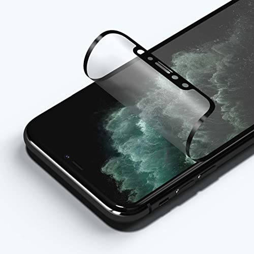 RhinoShield 3D Impact Matter Displayschutz kompatibel mit [iPhone 11 Pro/Xs/X] | Aufprallschutz - 3D gebogene Kanten & vollständige Abdeckung - Kratzfest - Ausrichtungsrahmen Einfache Installation