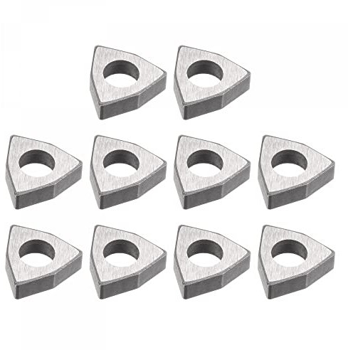 sourcing map Carbide Insert Seat Shim MW0804 Turning Tool Thread Lathe Shim Seats 10Pcs