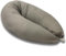 HOBEA-Germany Stillkissen 190 cm x 76 cm XXL Lagerungskissen Schwangerschaftskissen für Baby und Erwachsene Seitenschläferkissen Stillkissen mit Bezug aus Bio Baumwolle, Waffelmuster Taupe
