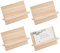 OLYCRAFT 4 Sets Bois Porte-Cartes de Visite Rectangle Bois Nom Porte-Cartes Affichage Burlywood Naturel Support de Carte de Visite pour Bureau Bureau Tables Organisateur