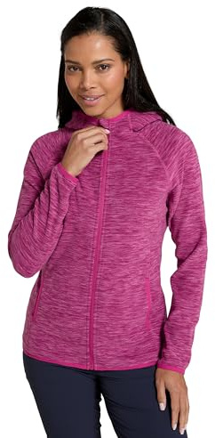 Mountain Warehouse Lleyn Melange Womens Fleece Jacket - Breathable, Antipill Ladies Spring Summer Coat, Full Zip, Durable Fleece - Ideal For Spring Summer