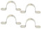 MACHSWON 4 Stück Rohrbandschelle 110 mm 304 Edelstahl Rohrschellen U-förmige Rohrgurte Sattelclip Zwei Loch Rohrband Spannclips U-Rohrring Schlauchschelle