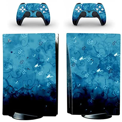 KACBRU Autocollant en vinyle pour console et manettes de PS5 - Résistant aux rayures - Compatible avec P-S5 96095