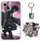 Staremeplz Compatible with iPhone 7 Plus / 8 Plus Case Attack -on Titan Anime Design [With Keychain and 50pcs Stickers] Cartoon Transparent Soft Silicona Case for iPhone 7 Plus / 8 Plus