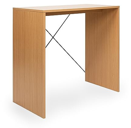 Absolute Deal Limited Hybrid X Desk - Elegant Compact Gaming Workstation, Lightweight & Versatile Home Office Small Computer Desk, Easy-Clean Modern Design, 80x40x72cm (Beech)