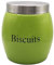 Nobel Biscuits, Cookies Canisters, Storage Barrel Style,Stainless Steel Lid, Rust Resistant,Powder Coated Ideal for Kitchen Storage (Lime)