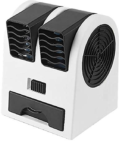 Frefgikty Mini climatiseur ventilateur humidificateur purificateur pour maison/extérieur USB/batterie portable silencieux