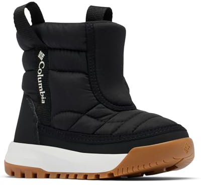 Columbia Snowtrot Mid, Stivali da neve Unisex - bambini e ragazzi, Black/Sea Salt Toddler, 27 EU