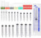 Aotfusd 20 Stück Spritzen-Set mit Stumpfer Nadel, Verschiedene Größen, 1ml, 3ml, 5ml,10ml, 20ml zum Nachfüllen und Messen von Flüssigkeiten, wissenschaftliche Labore, Pflanzenbewässerung