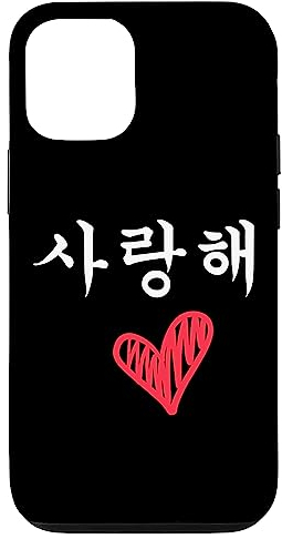 Hülle für iPhone 12/12 Pro I Love You Koreanisch Saranghae Südkorea Musik Gayo Kpop