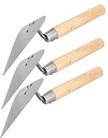 3pcs Triangle Concrete Trowel Set with Wooden Handle