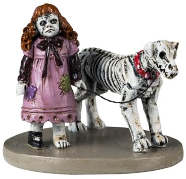 Lemax - Creepy Doll & Dog
