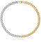 LILIE&WHITE Zweifarbige Halskette für Damen - Gold- und Silberfarbene Panzerkette - Modischer Schmuck für Alltag und besondere Anlässe