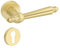 Amerdeco Türgriff Set aus Aluminiumlegierung Gold Türdrücker Innentüren türklinke drückergarnitur türbeschlag türdrücker Türbeschlag Drückergarnitur Zimmertüren UK0073