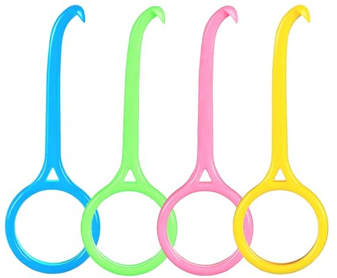 4 Pcs Aligner Removal Tool Retainer Remover Tool Kits Invisible Chew and Remover Tool Invisible Aligner Braces Remover Hook for Tooth Cleaning Oral Care (Yellow, Pink, Green, Blue)