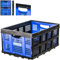 Caisse rangement plastique Pliable, Bac de rangement Empilable, Grand bac 56x41x27cm, Capacité 49L, Stockage pour outils, vêtements, livres, HOSTRÖM