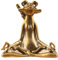 Mwkbbn Yoga-Frosch-Statue, Messing-Frosch-Figuren, Zen Frosch-, Tierfiguren Zuhause, Tisch-Frosch-Skulpturen, Gartenfrosch-Skulptur, Gartenskulptur, Zen-, Tierfiguren für Zuhause,