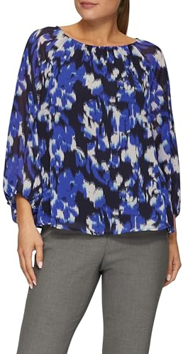 s.Oliver Chiffon-Bluse mit Raffungen und transparenten Ärmeln