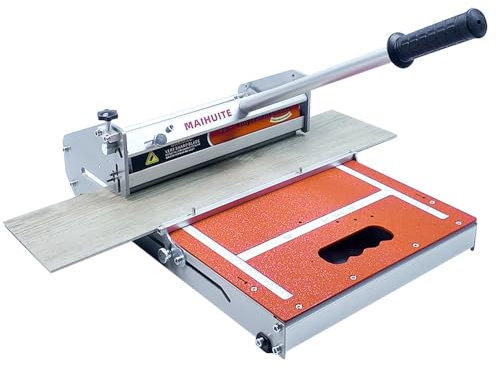 MAIHUITE 10mm Thick Floor Cutter - 13 Pro Vinyl Floor Cutter for LVP, LVT, WPC, SPC, PVC, VCT, Rigid Core Vinyl Flooring - Honing Stone Included - Manual Operation, No Electricity, No Noise