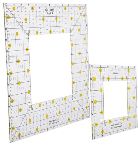 Sewroro 2st Nählineal Aus Acryl Schere Decke Faltbares Lineal Lineale Einzel Nähen Quiltstoff Holzbearbeitung Nählineal Zum Quilten Cutter Papier Basteln Herrscher Dauerhaft Ding