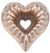BYZCYSG Stampo a forma di cuore, in alluminio, a forma di cuore, antiaderente, lavabile in lavastoviglie, per compleanno, matrimonio, Natale, 25 cm (10 pollici)