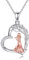 DAYLINLOVE Flöten Halskette 925 Sterling Silber Musik Schmuck für Frauen Geschenk für Flöten Liebhaber