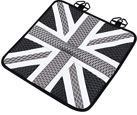 Cabilock 1Stück Autositzkissen Aus Seide Mit Union Jack Muster Atmungsaktive Sitzauflage Für Komfort Und Schutz Im Auto Für Jahreszeiten