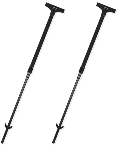 2pcs Schildbefestigungsklemme Schilderpfahl Gartenschildpfahl für Sicherheisschild Warnungsschild mit Spitze in den Hof (Schwarz, 3 Fuß-Klammer)