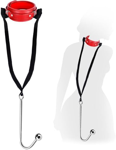 Yadonis Sex Toýs Couple Femme BDSM Kits de Bondage avec Métal Crochet Anal, Sexy Érotique Collier Plug Anal Sex toys, Accessoires Hard SM - Jouets Sexuels Extrême Fétiche Esclave pour Couple