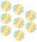 Toddmomy 8Pièces Boules Interaction Garçon Fille Ventouses pour Jeux de Balle pour Anniversaire et Fêtes