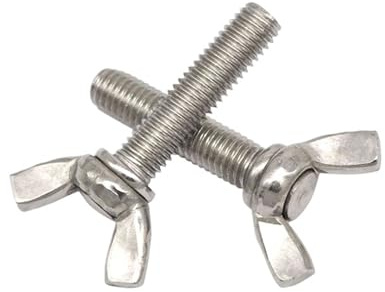 M3-M10 Flügelschrauben Länge 6-100mm Edelstahl Schmetterlingsschraube DIN316 2/50 Stück(M5x40-10Pcs)