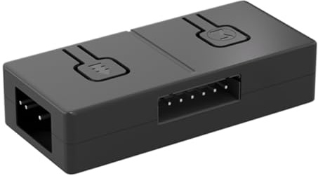NONDK Convertidor ARGB de 5 V y 3 Pines A RGB de 12 V y Adaptador Add-RGB de 5 V/3 Pines A RGB 12 V/. Sincronización con Controlador de 5 V y 3 Pines de la Placa Base.