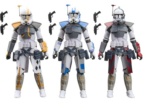 Star Wars The Black Series ARC-Soldaten Battle-Pack | Havoc, Colt, Blitz The Clone Wars Premium Action-Figuren 3er-Pack zum Sammeln (15 cm)