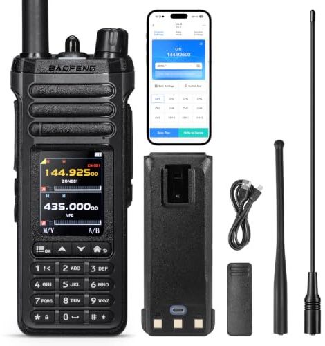 BAOFENG SW-9 Radio Amatoriale 10W Multi-Banda SSB, Ricevitore HF Airband | Ricezione Onde Corte LW MW Aviazione FM SSB, 1000CH, Programmazione App & Audio BT, Doppia porta ANT, Esterno, Emergenza