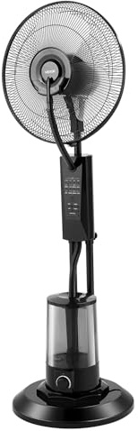 VEVOR Ventilatore Nebulizzatore a 3 Velocità, Ventilatori di Raffreddamento Mister con Serbatoio dell'Acqua, Telecomando e Pannello di Controllo, per Interni, Esterni, Garage, Soggiorno, 3 Modalità