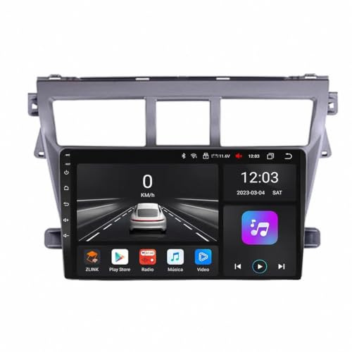 Car Radio per Toyota Vido Yaris 2008-2013 9 Pollici Android 15 Car Stereo con Wireless Carplay Android Auto Per, 4 Core 4G+64G