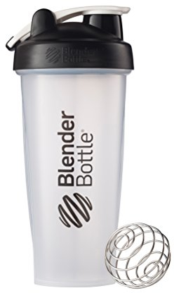 BlenderBottle Classic Loop Top Shaker Bottle, Clear Black, 28 Ounce by Sundesa - HPC
